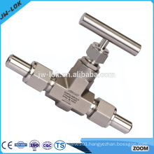 Hydraulic stainless steel union needle valve